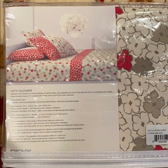 DKNY Sheet Set for King size beds - Picture 3 of 3